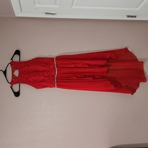 City Studio Red Lace Dress size 1